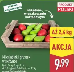 ALDI Miks jabłek i gruszek w skrzynce oferta