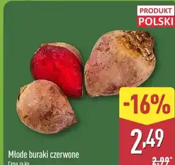 ALDI Młode buraki czerwone oferta