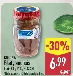 ALDI CUCINA Filety anchois oferta