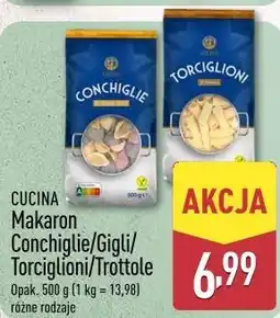 ALDI CUCINA Makaron Conchiglie/Gigli/Torciglioni/Trottole oferta