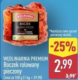 ALDI Wędliniarnia Premium Boczek rolowany pieczony oferta