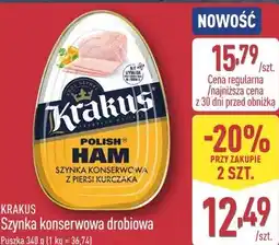 ALDI Krakus Szynka konserwowa drobiowa oferta