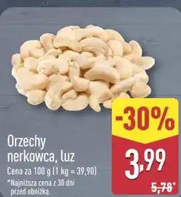 ALDI Orzechy nerkowca, luz oferta