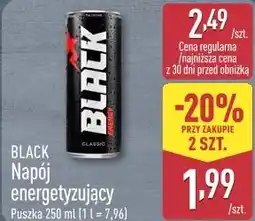 ALDI BLACK Napój energetyzujący oferta