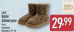 ALDI L&D Botki dziewczęce oferta