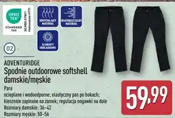 ALDI ADVENTURIDGE Spodnie outdoorowe softshell damskie/męskie oferta