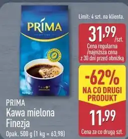 ALDI PRIMA Kawa mielona Finezja oferta