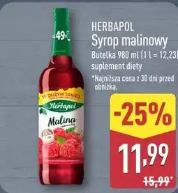 ALDI HERBAPOL Syrop malinowy oferta