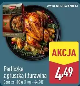 ALDI Perliczka z gruszką i żurawiną oferta