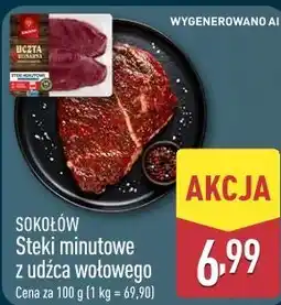 ALDI SOKOŁÓW Steki minutowe z udźca wołowego oferta