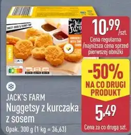 ALDI JACK'S FARM Nuggetsy z kurczaka z sosem oferta