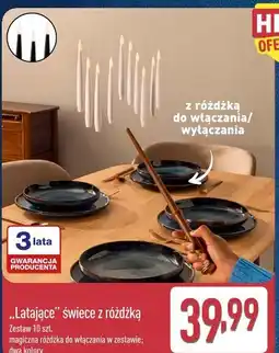 ALDI „Latające” świece z różdżką oferta