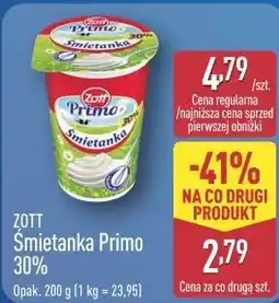 ALDI Zott Primo Śmietanka 30% oferta