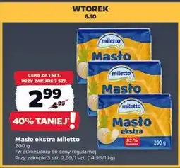 Netto Masło ekstra Miletto oferta
