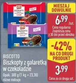 ALDI Biscotto Biszkopty z galaretką w czekoladzie oferta
