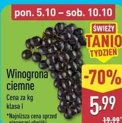 ALDI Winogrona ciemne klasa I oferta