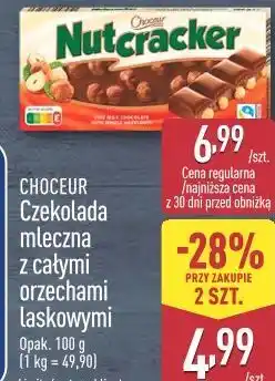 ALDI Choceur Nutcracker Czekolada mleczna z całymi orzechami laskowymi oferta
