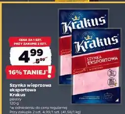 Netto Szynka wieprzowa eksportowa Krakus plastry oferta