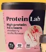 Netto Lody Protein Lab High protein Ice cream strawberry vanilla flavour oferta