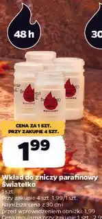 Netto Wkład do zniczy parafinowy Światełko oferta
