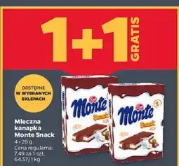 Netto Mleczna kanapka Monte Snack oferta
