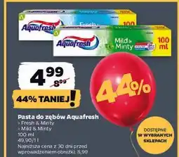 Netto Pasta do zębów Aquafresh oferta