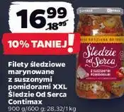 Netto Filety śledziowe marynowane z suszonymi pomidorami XXL Śledzie od Serca Contimax oferta