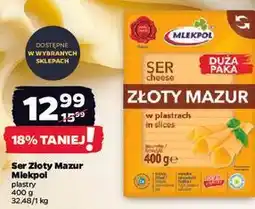 Netto Ser Złoty Mazur Mlekpol w plastrach oferta