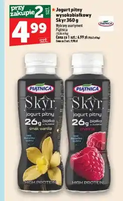 Topaz Jogurt pitny wysokobiałkowy Skyr smak wanilia Piątnica oferta