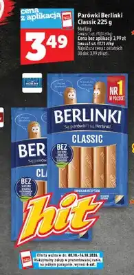Topaz Parówki Berlinki Classic Morliny oferta