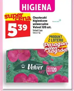 Topaz Chusteczki higieniczne uniwersalne Velvet oferta