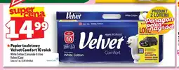 Topaz Papier toaletowy Velvet Comfort White Cotton 10 rolek oferta