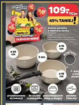Netto Zestaw garnków z odpinaną rączką BerlingerHaus oferta