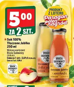 Topaz Sok tłoczone jabłko z marchewką Bracia Sadownicy 100% oferta