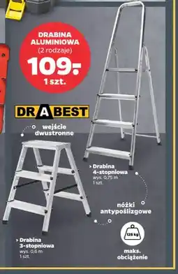 Netto Drabina aluminiowa 3-stopniowa Drabest oferta