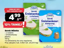 Netto Serek w plastrach z ziołami Miletto oferta