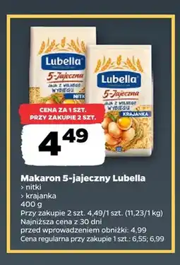 Netto Makaron 5-jajeczny Lubella nitki oferta