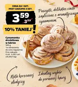 Netto Cynamonka drożdżowa w lukrze oferta