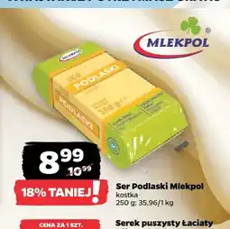 Netto Ser Podlaski w kostce Mlekpol oferta