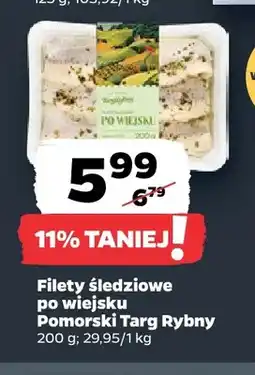 Netto Filety śledziowe po wiejsku Pomorski Targ Rybny oferta