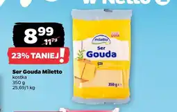 Netto Ser gouda w kostce Miletto oferta