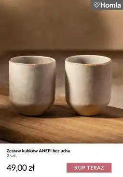 Homla Zestaw kubków Anefi bez ucha 2-pak Homla oferta