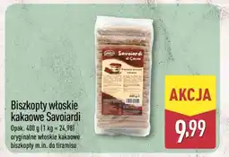 ALDI Biszkopty włoskie kakaowe Savoiardi oferta