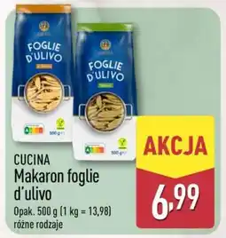 ALDI CUCINA Makaron foglie d'ulivo oferta