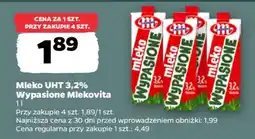 Netto Mleko UHT 3,2% Wypasione Mlekovita oferta