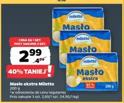 Netto Masło ekstra Miletto oferta