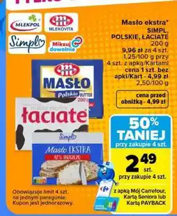 Carrefour Masło Ekstra oferta