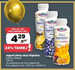 Netto Jogurt pitny Skyr Piątnica oferta