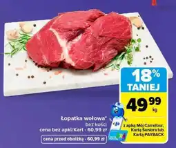 Carrefour Łopatka wołowa oferta