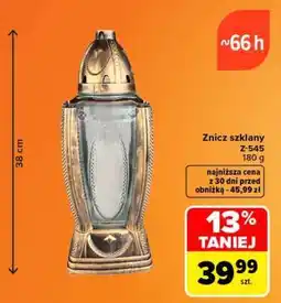 Carrefour Znicz szklany oferta